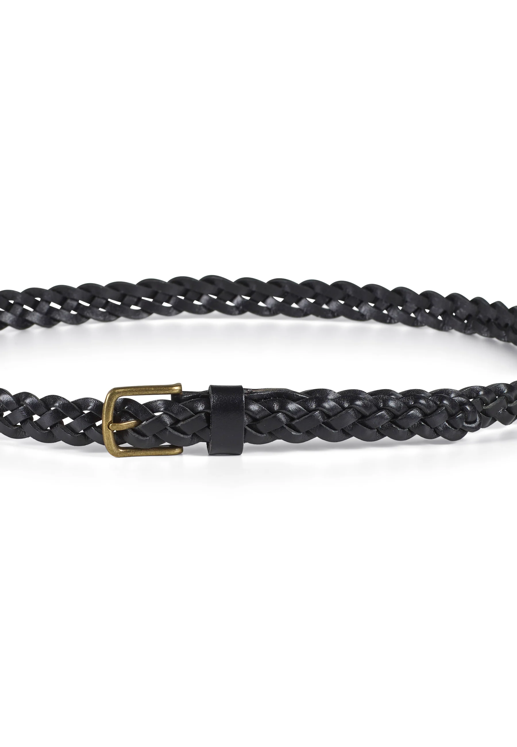 Braided Leather Belt William Black - Image 3
