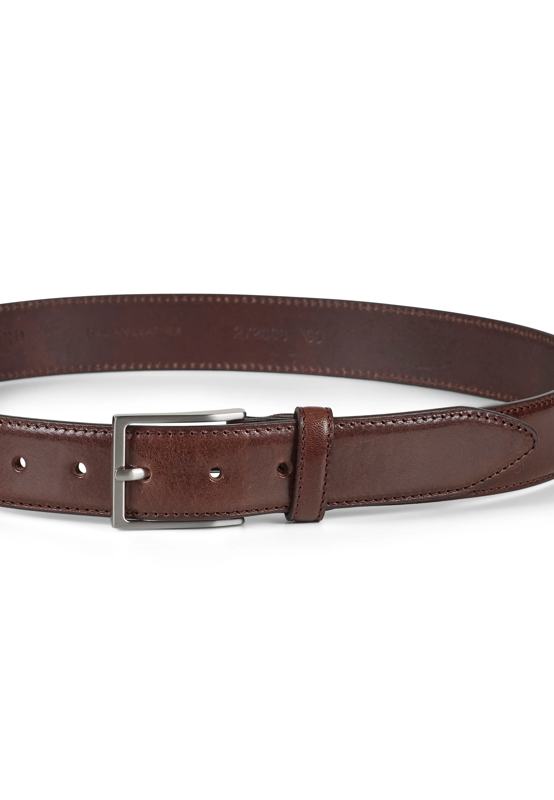 Leather Belt Charles Dark Brown - Image 3