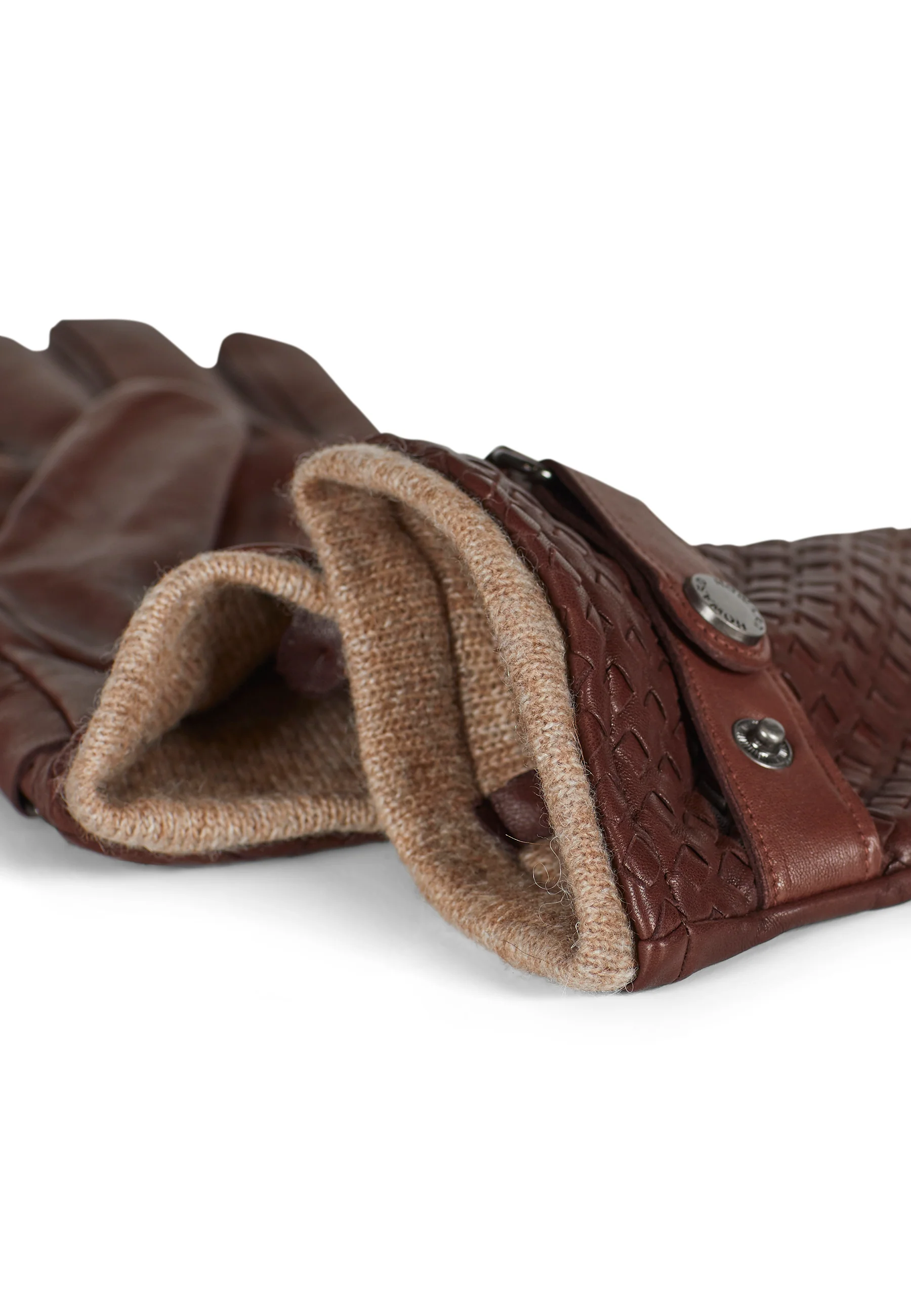Leather Gloves Axel Brown - Image 3