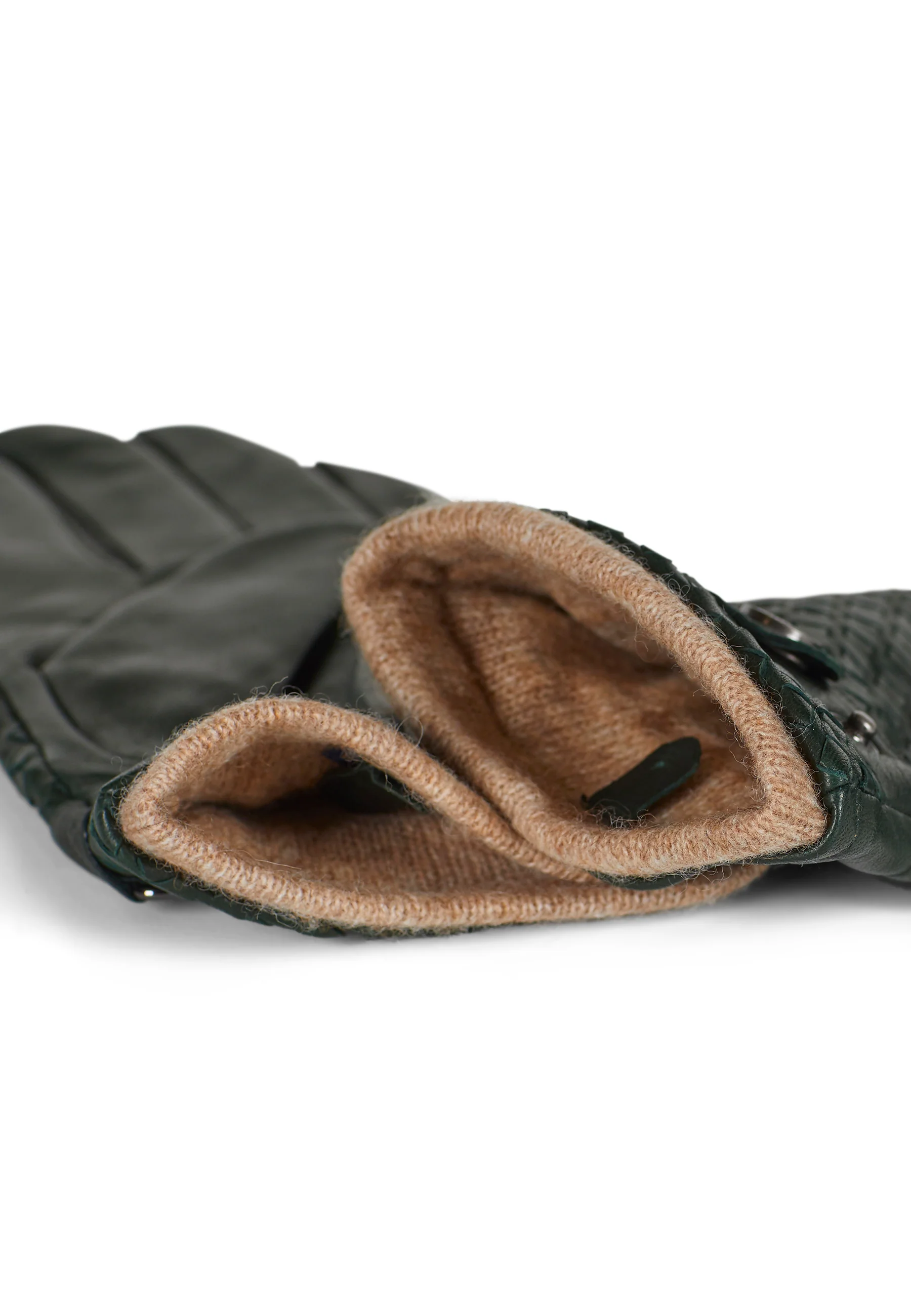 Leather Gloves Axel Green - Image 3