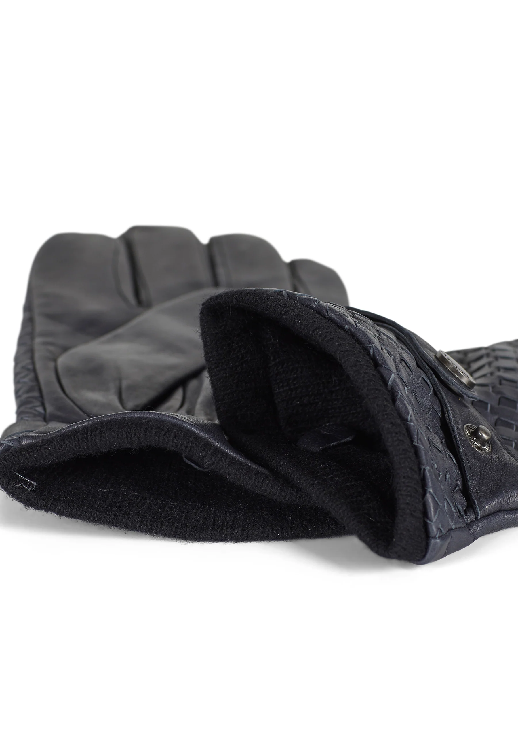 Leather Gloves Axel Grey - Image 3