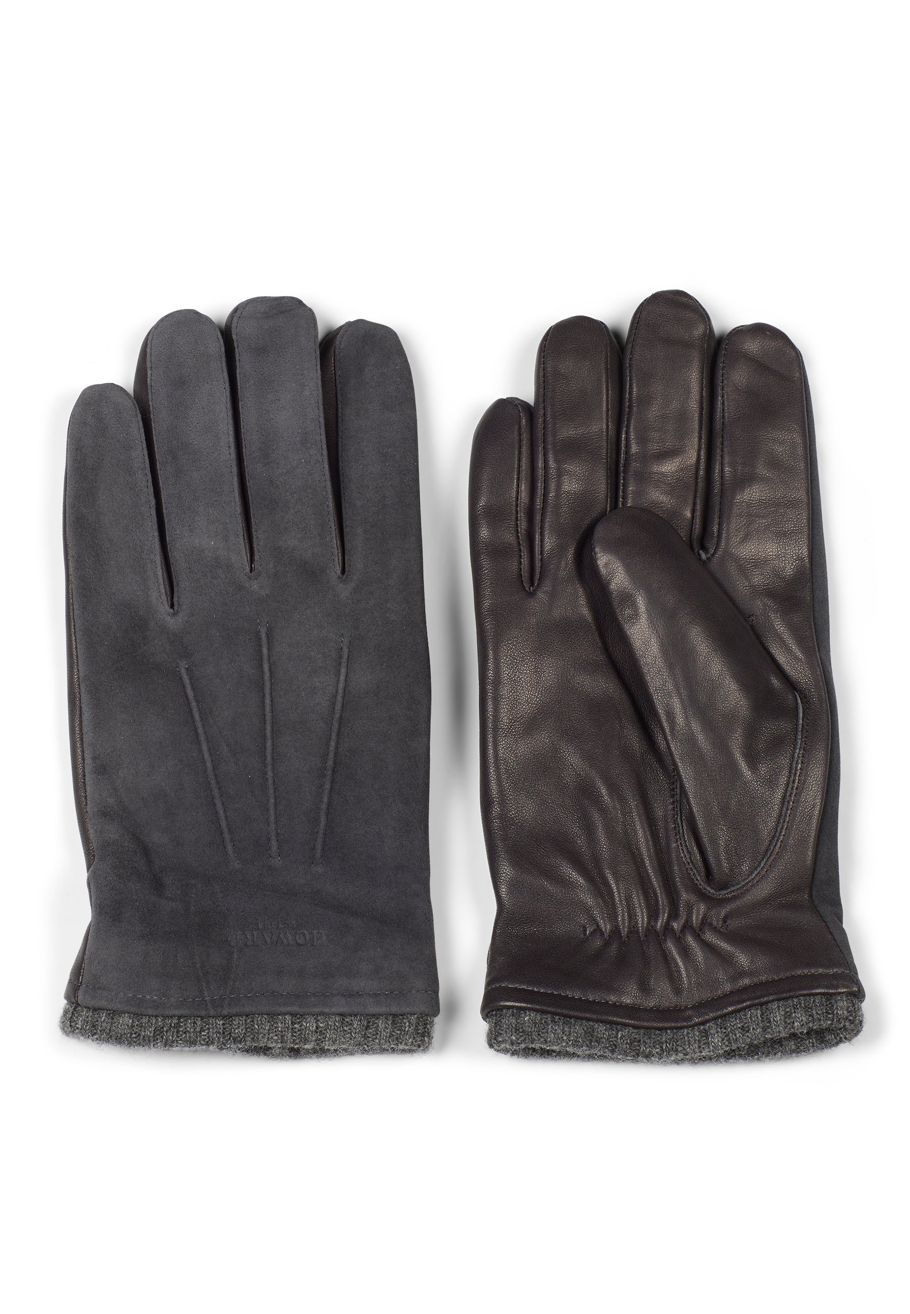 Leather Gloves Bob Grey