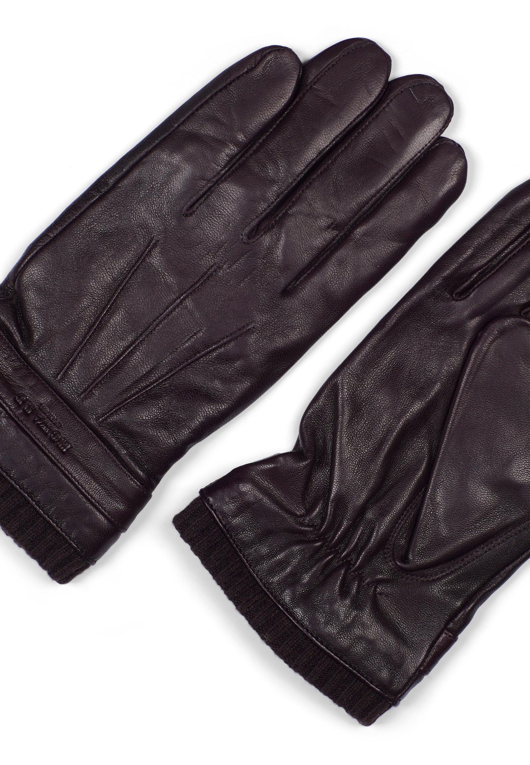 Leather Gloves Fredh Dark Brown - Image 2