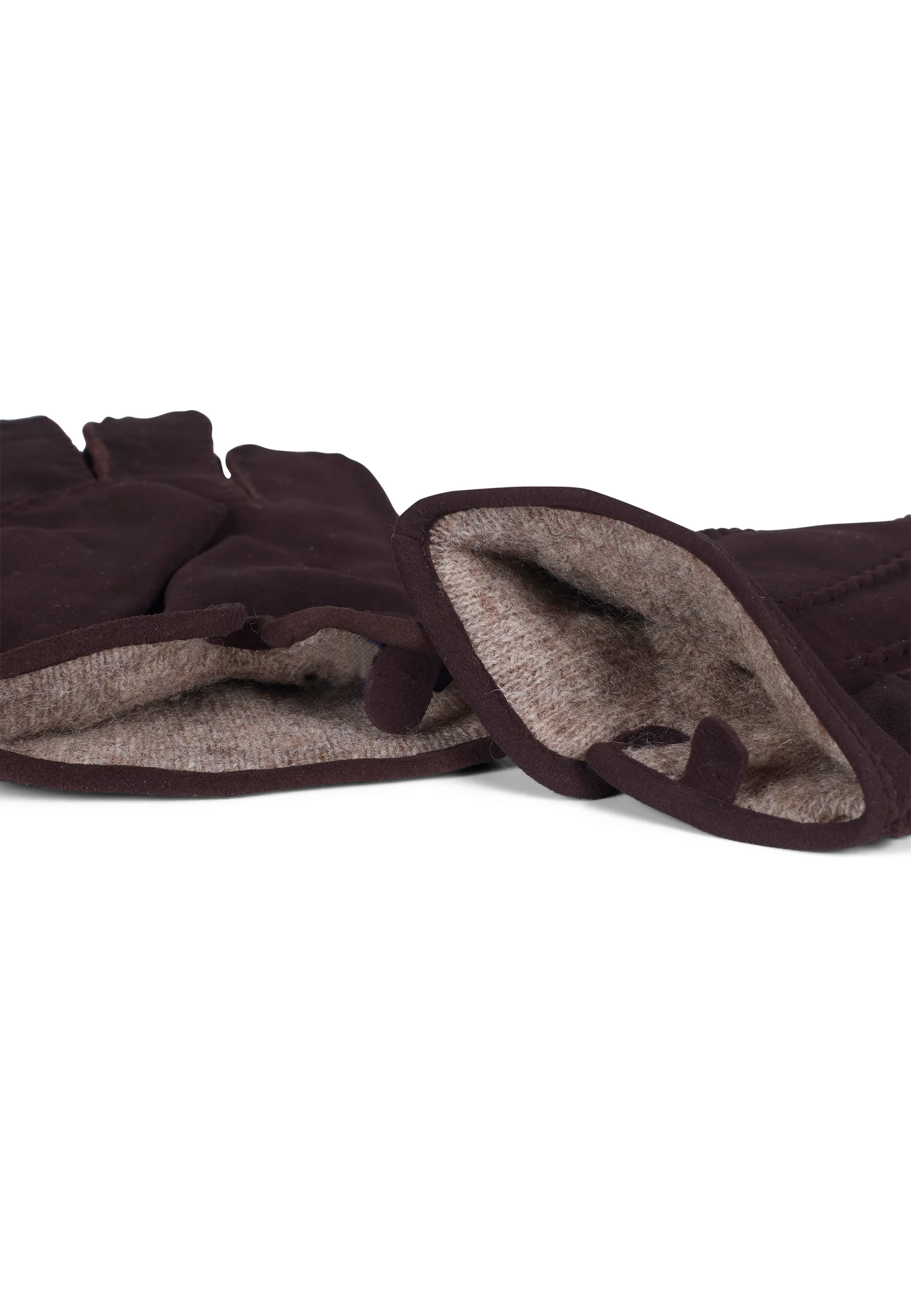 Leather Gloves Sander Dark Brown - Image 3