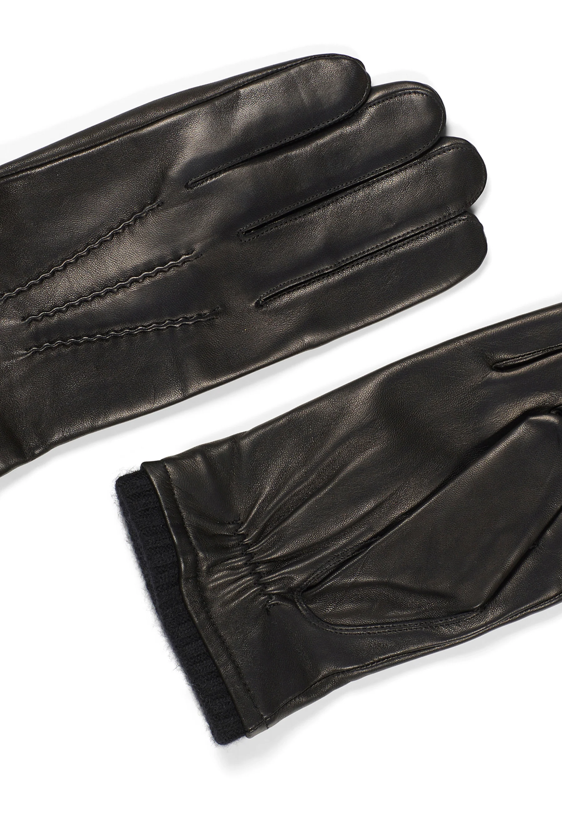 Leather Gloves Ted Black - Image 2