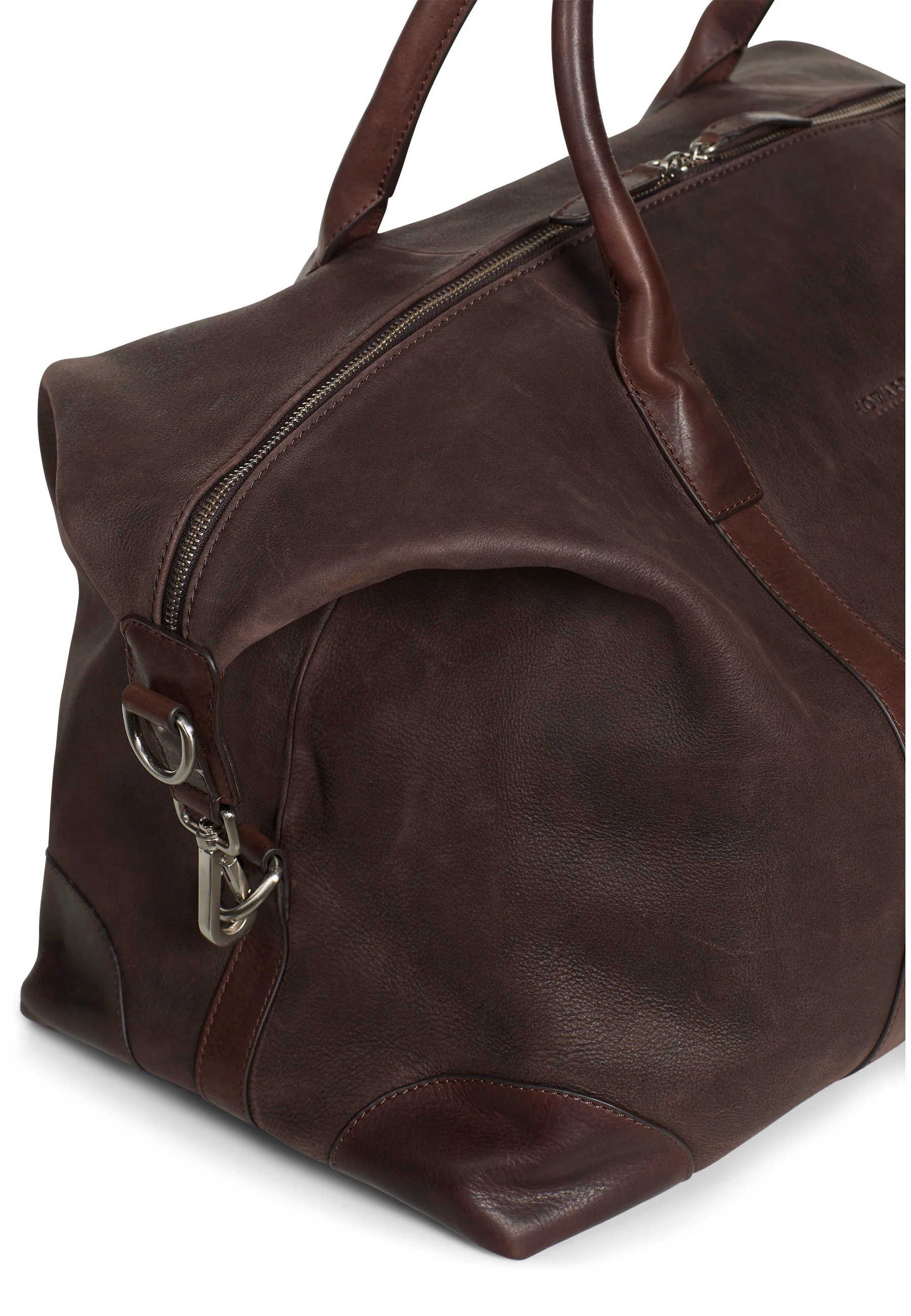 Weekend Bag Nubuck Leather Taylor Dark Brown - Image 4