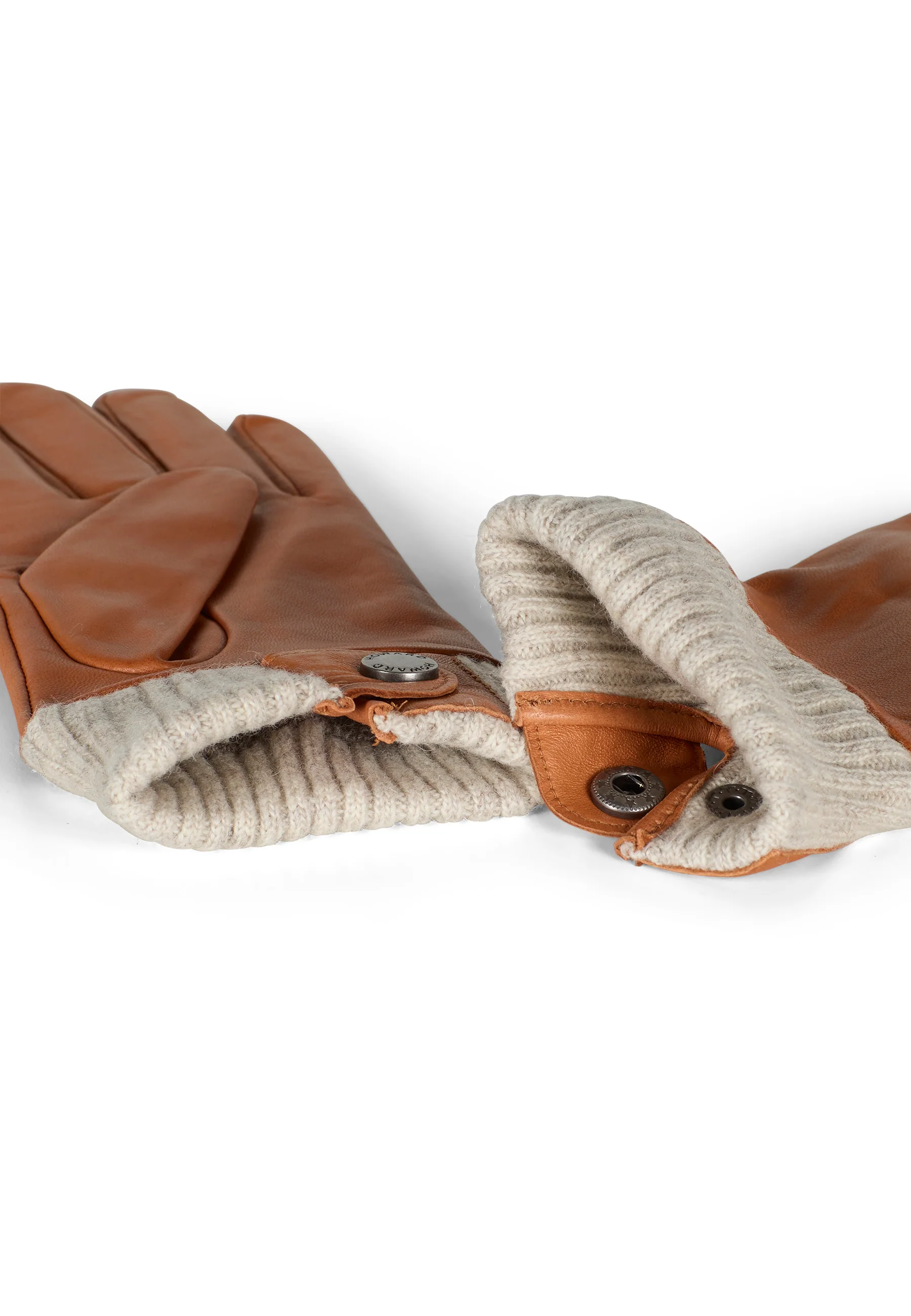 Women's Leather Gloves Lily Tan - Image 3